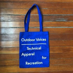 Blue Outdoor Voices tote